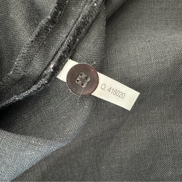 Mark Fore & Strike Vintage Black Linen Dress Shift Size L - Picture 10 of 12
